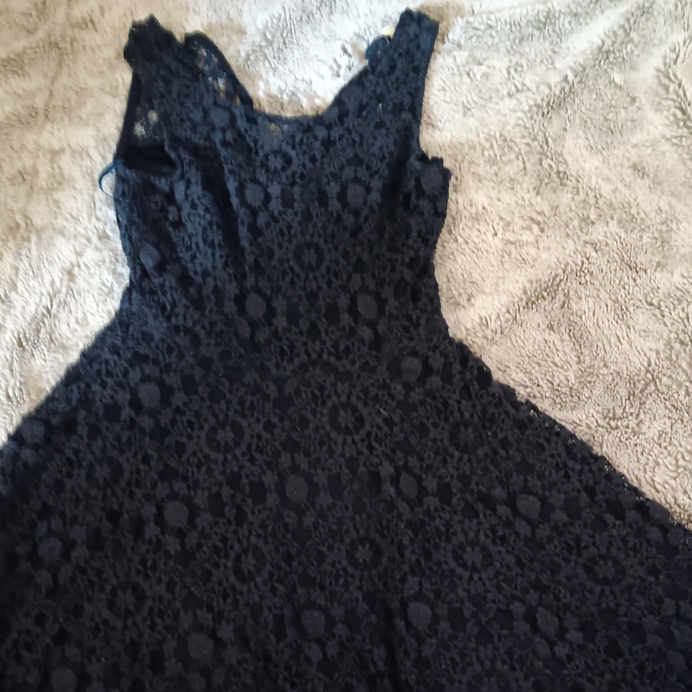 Dark blue short summer dress